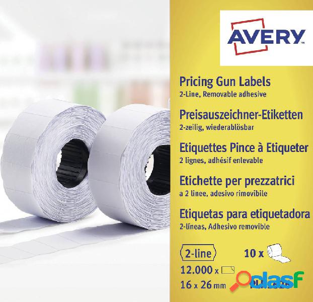 Avery-Zweckform Etichetta per prezzo PLR1626 Staccabile