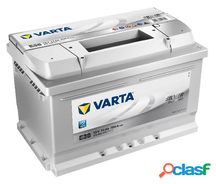 BATTERIA AUTO VARTA SILVER 74Ah 750A 12v +DX = FIAMM 7905154