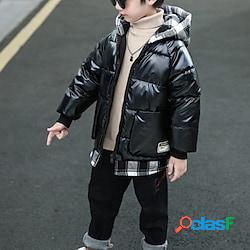 Bambino Da ragazzo Piume Capispalla A quadri Manica lunga