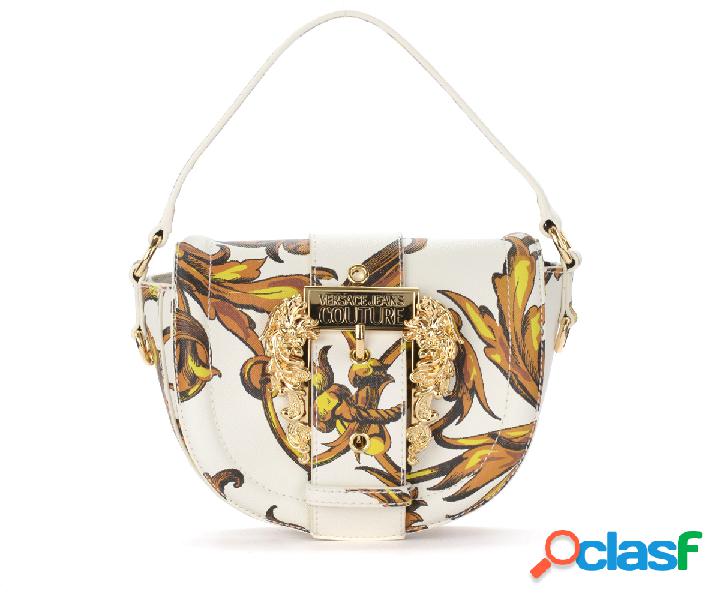 Borsa a tracolla Versace Jeans Couture Hobo bianca con