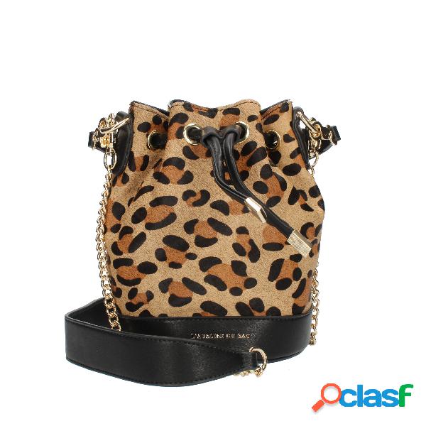 Borsetta a secchiello animalier