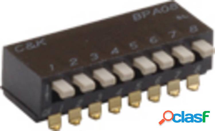 C & K Switches DIP Switch Numero Poli (num) 2 1 pz. Tubo