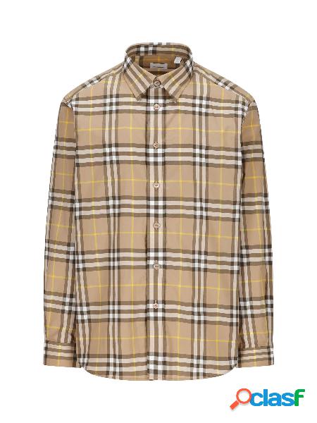 Camicia In Cotone Con Motivo Tartan