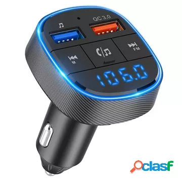 Caricabatteria da auto e trasmettitore FM Bluetooth BC57 -