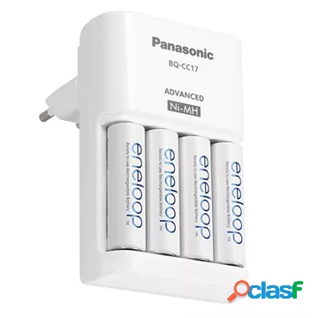 Caricabatterie Panasonic BQ-CC17 & 4x 1900mAh Batterie AAA