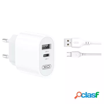 Caricabatterie da Parete Dual-Port XO L97 con Cavo MicroUSB