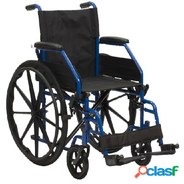 Carrozzina per disabili Basic ruote in PVC