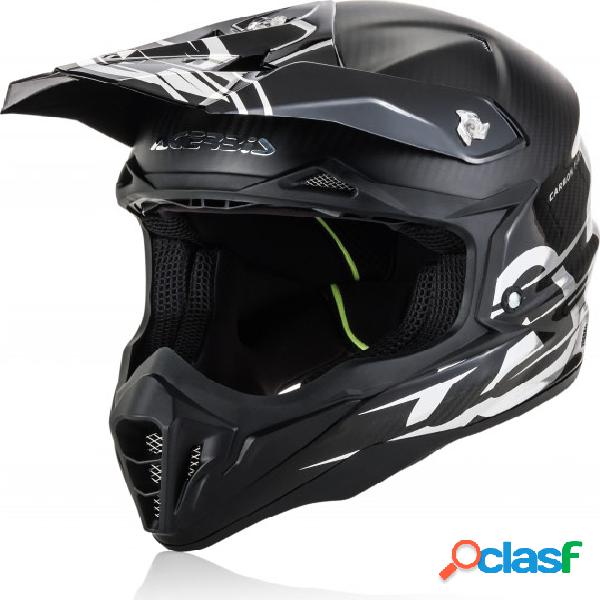 Casco cross Acerbis IMPACT X-CARBON in carbonio Argento
