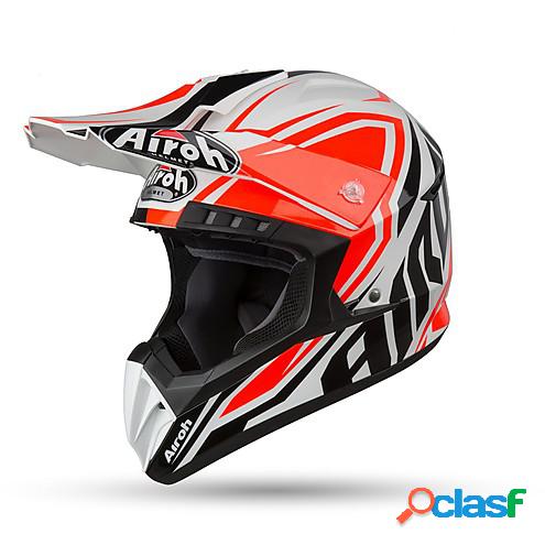 Casco cross Airoh Switch Impact Arancio Lucido