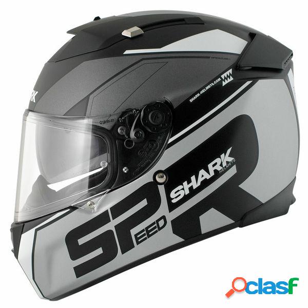 Casco integrale Shark Speed-R Sauer in fibra nero argento