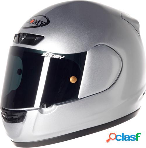 Casco integrale Suomy Apex Plain in fibra silver