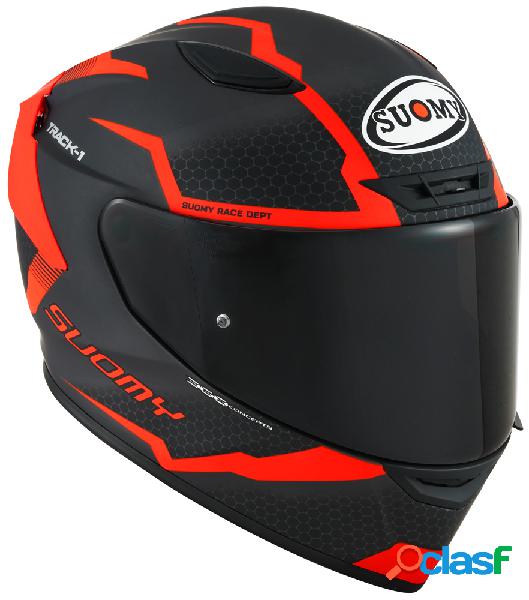 Casco integrale Suomy TRACK-1 REACTION in fibra Antracite