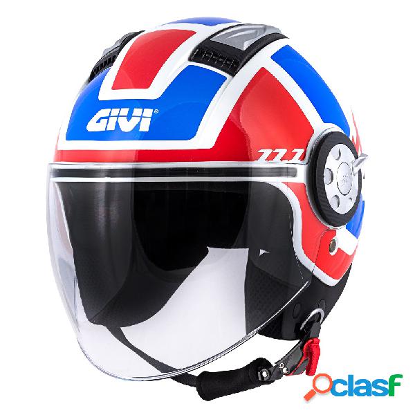 Casco jet Givi 11.1 AIR JET R CLASS Bianco Rosso Blu