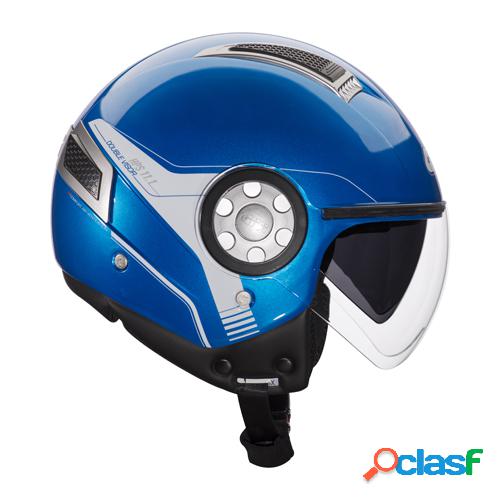 Casco jet Givi 11.1 Air Jet blu metal