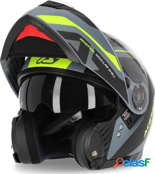 Casco modulare Acerbis REDERWEL Grigio Giallo