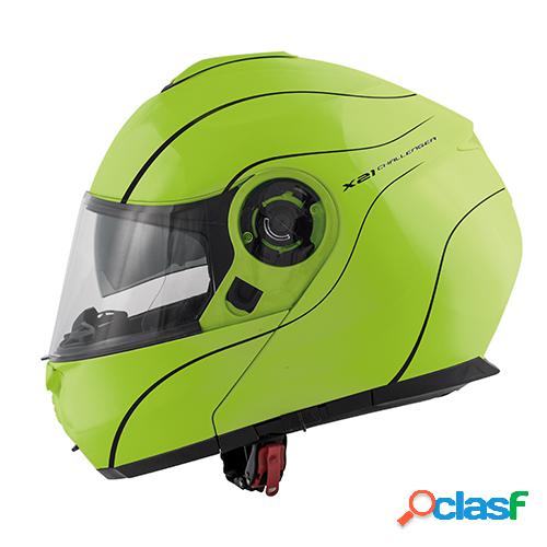 Casco modulare Givi X21 F Challenger giallo fluo nero