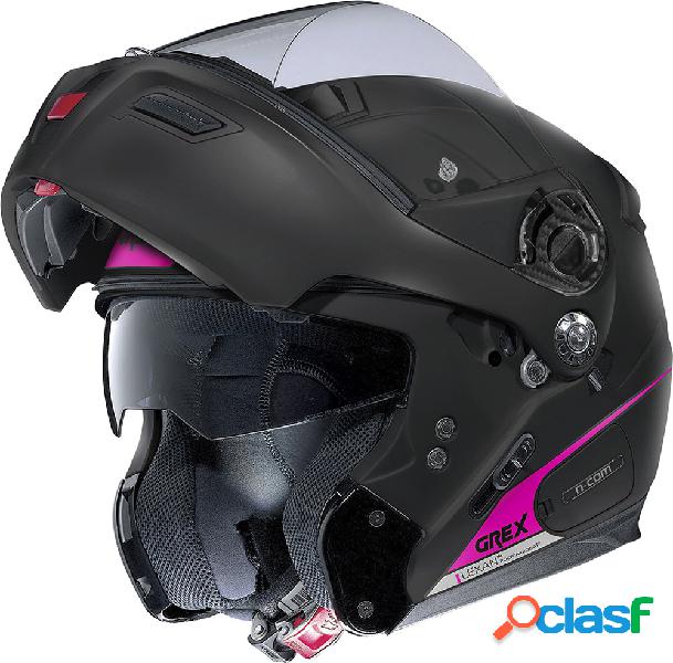 Casco modulare Grex G9.1 EVOLVE VIVID N-COM Nero Opaco Viola