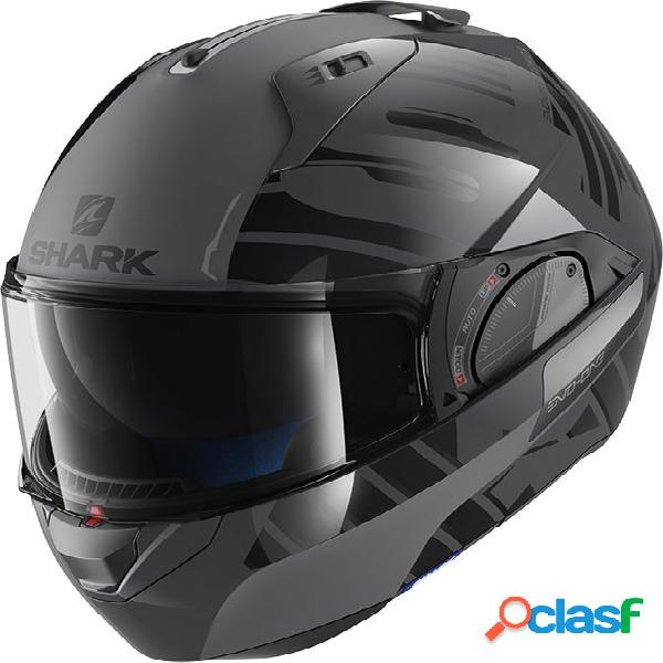 Casco modulare Shark EVO-ONE 2 LITHION DUAL Antracite Nero