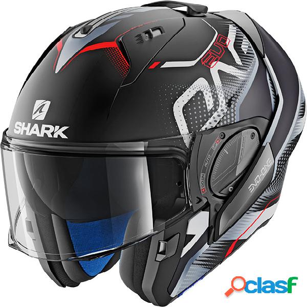 Casco modulare Shark Evo-One 2 Keenser Nero Opaco Argento
