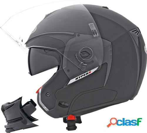 Casco moto Caberg Hyper-X nero opaco-mentoniera staccabile