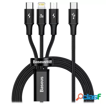 Cavo USB Type-C Baseus Rapid 3-in-1 CAMLT-SC01 - 1,5 m -