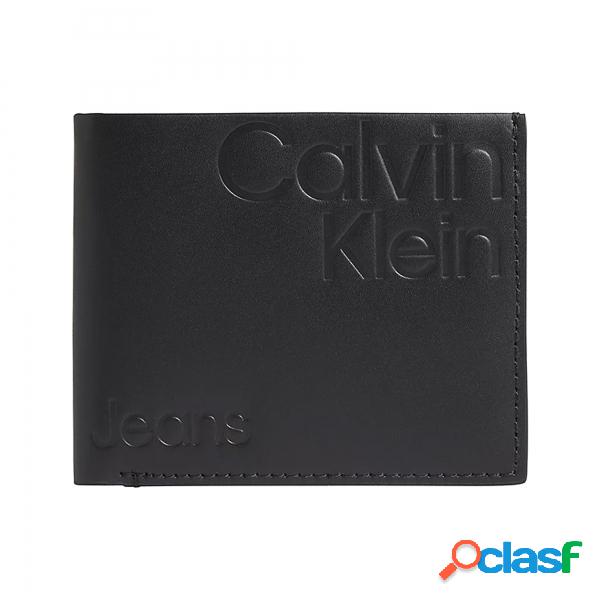 Ck Cartera K50K509878 0Gj Monogram Soft Bifold Aop Black Aop