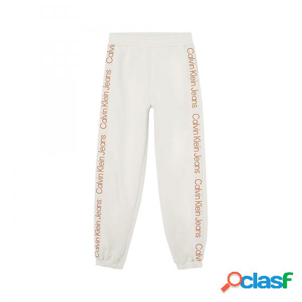 Ckj Pant J20J219738 Acf Txs Logo Tape Jog Eggshell Calvin