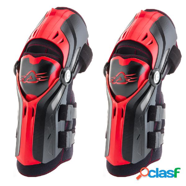 Coppia di ginocchiere Acerbis Gorilla Nero Rosso