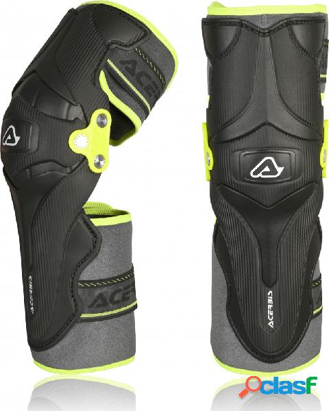 Coppia ginocchiere motocross Acerbis X-STRONG Nero Giallo