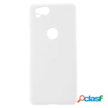 Cover in plastica gommata per Google Pixel 2 - bianca