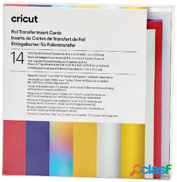 Cricut Insert Cards FOIL Celebration S40 Set di mappe Rosso,