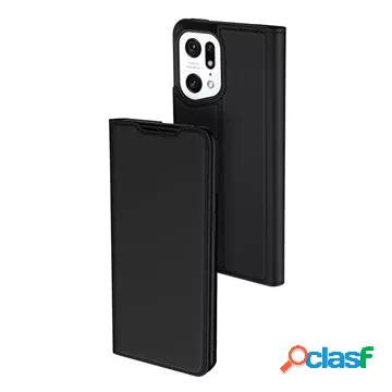 Custodia Flip Dux Ducis Skin Pro Oppo Find X5 Pro - Nera