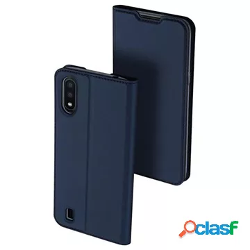 Custodia Flip Dux Ducis Skin Pro Samsung Galaxy A01 - Blu