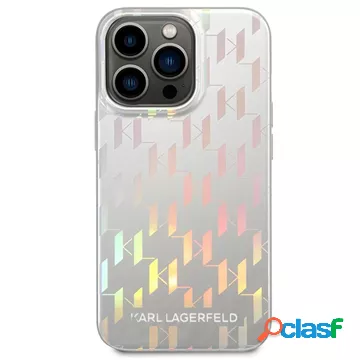 Custodia Karl Lagerfeld Iridescent Monogram per iPhone 14