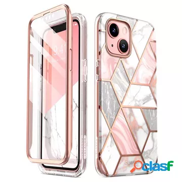 Custodia ibrida Supcase Cosmo per iPhone 13 Mini - Marmo