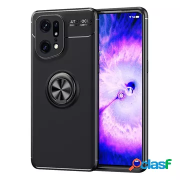 Custodia magnetica per anello Oppo Find X5 Pro - nera