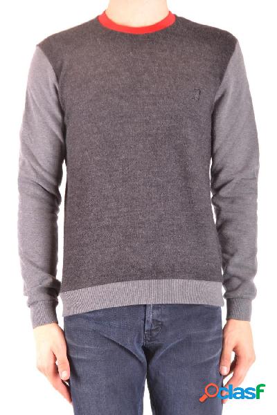 DONDUP FELPA UOMO UF552KF155002997 LANA GRIGIO