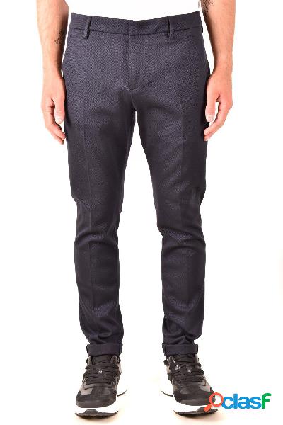 DONDUP PANTALONI UOMO UP235JS0251XXDU890 VISCOSA BLU