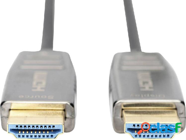 Digitus HDMI Cavo Spina HDMI-A, Spina HDMI-A 10.00 m Nero