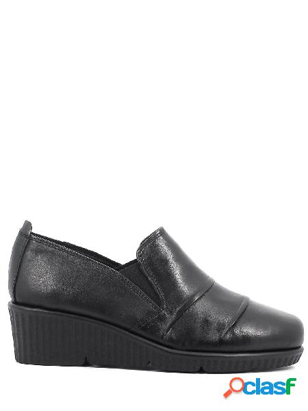 Filippo Forte Scarpe comfort con zeppa tomaia arricciata e