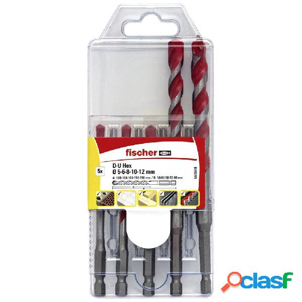 Fischer 561649 D-U Hex Set 5-12 mm 5 parti Assortimento