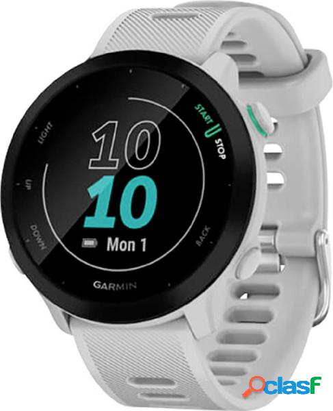 Garmin Forerunner 55 Orologio corsa running GPS 42 mm Bianco