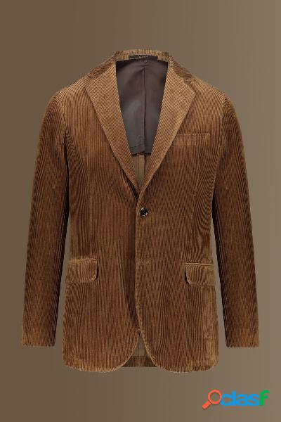 Giacca monopetto con rever classico