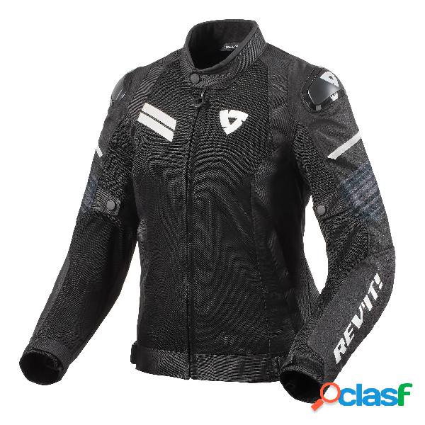 Giacca moto donna estiva Apex Air H2O Nero Bianco