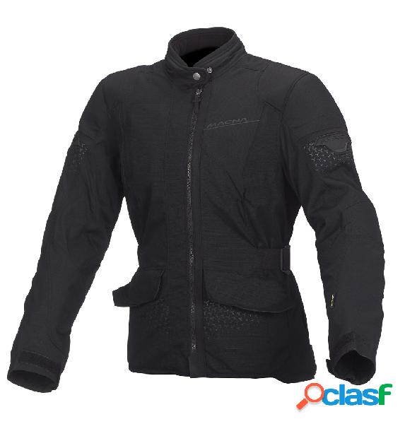 Giacca moto donna touring Macna Shine WP nero