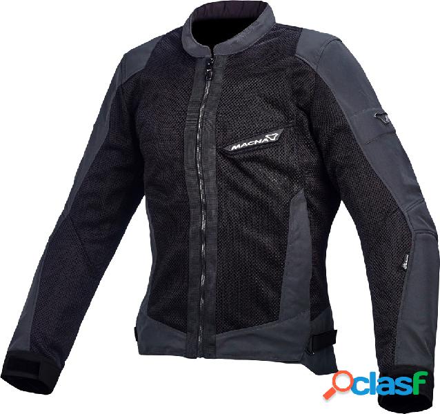 Giacca moto donna touring estiva Macna Velocity Grigio Scuro