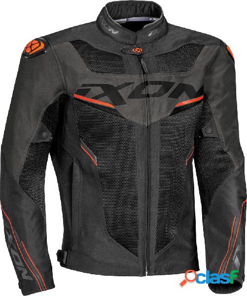 Giacca moto estiva Ixon DRACO nero antracite arancio