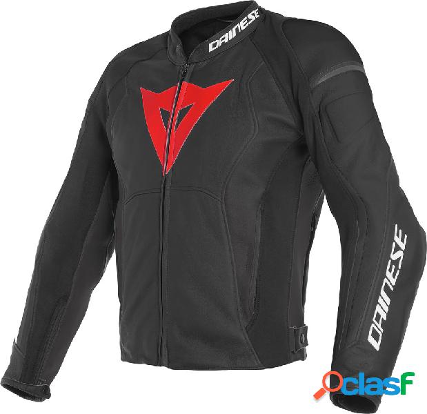 Giacca moto pelle Dainese NEXUS Nero Rosso Lava Nero