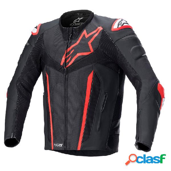 Giacca moto pelle estiva Alpinestars FUSION Tech-air