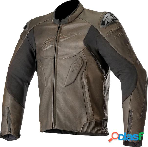 Giacca moto racing pelle Alpinestars CALIBER Marrone